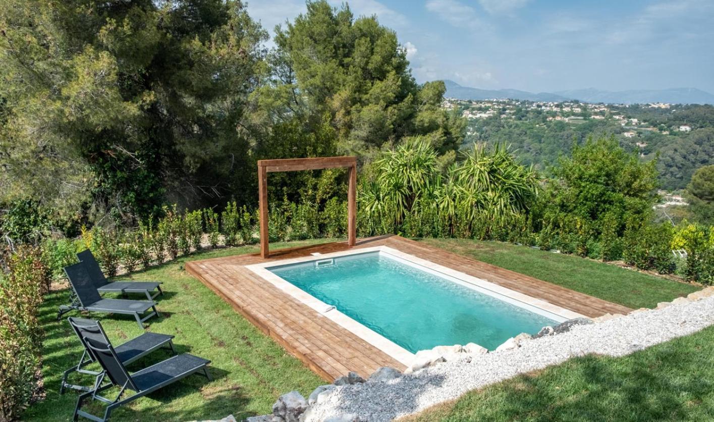 Saint Paul De Vence A La Vue Imprenable Villa Dış mekan fotoğraf